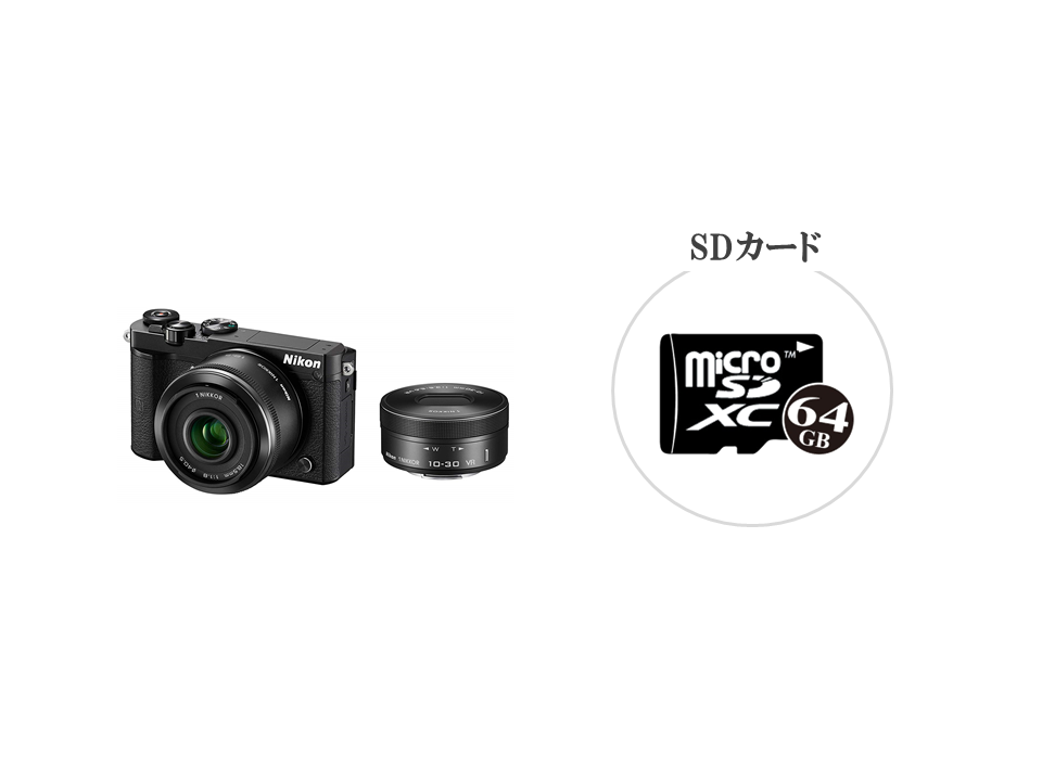 格安レンタル] Nikon（ニコン）Nikon1 J5 ダブルレンズキット 2泊3日～ 