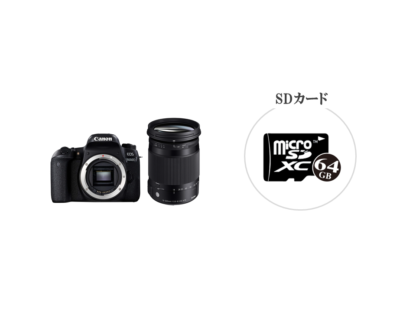 CANON EOS 9000DとSIGMA便利ズームレンズ(18-300mm)のセット 一眼レフ 