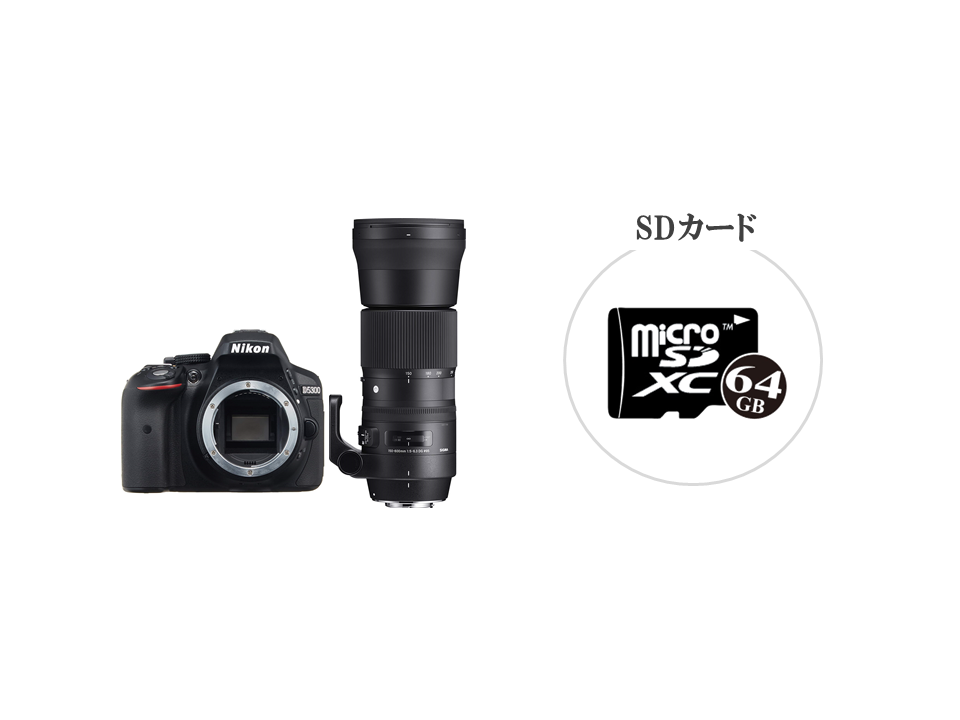 NIKON D5300 ボディ 一眼レフとSIGMA 150-600mm F5-6.3 DG OS HSM  