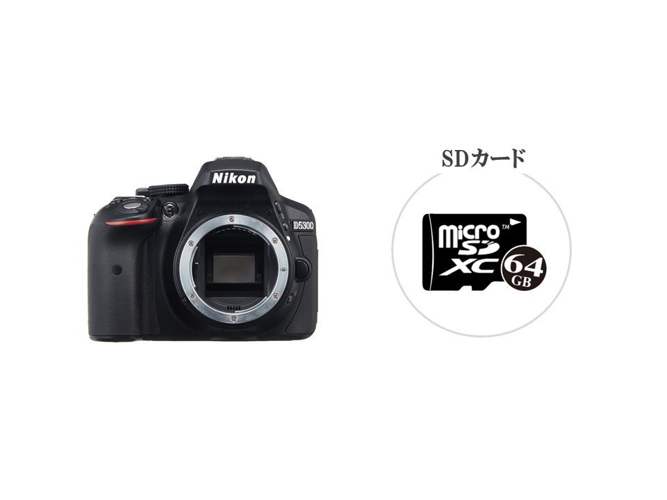 格安レンタル] NIKON D5300 ボディ 一眼レフ 2泊3日～