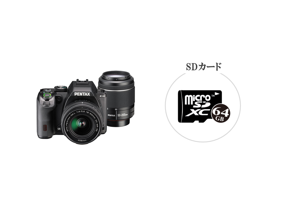 PENTAX K-S2 ダブルズームキット 一眼レフカメラ 2泊3日 