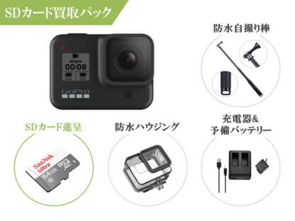 goprohero8blackSDカード買取パック