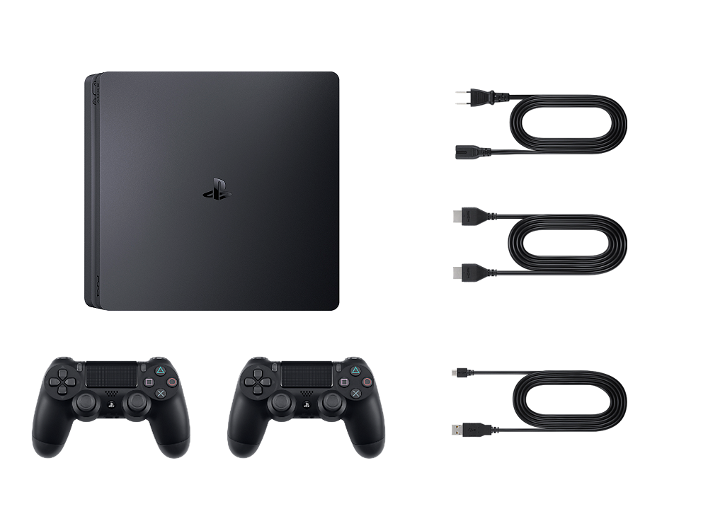 月額レンタル] SONY PlayStation4（プレステ4・PS4） 500GB コントローラー2セット 1ヶ月～ - ナニワレンタル