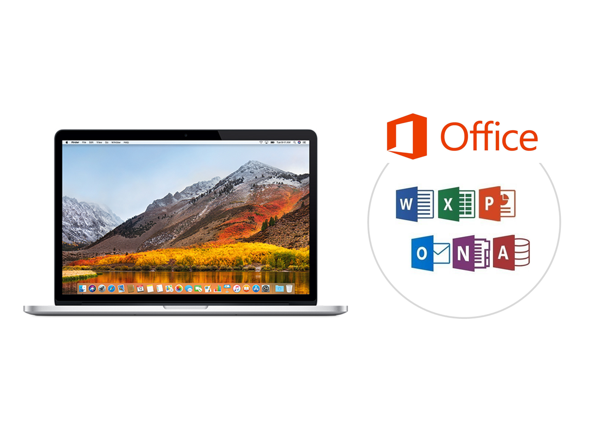 オフィス付き MacBook Pro15インチ 2泊3日～ (Core i7/SSD) MJLQ2J/A 