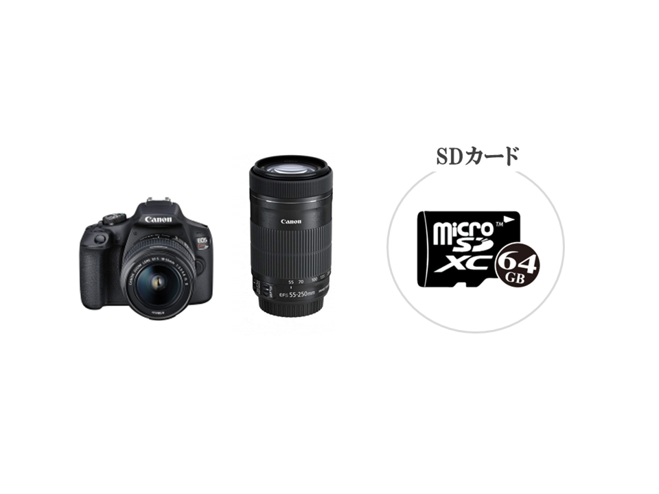格安レンタル] Canon EOS Kiss X90 ダブルズームレンズキット 一眼レフ