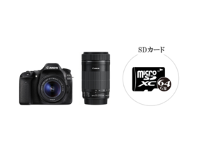 格安レンタル] CANON EOS 80D ダブルズームレンズキット 一眼レフ 2泊3日～