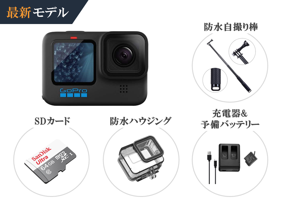 GoPro HERO11 Black 初心者セット 4日間～ アクションカメラ ゴープロ ...